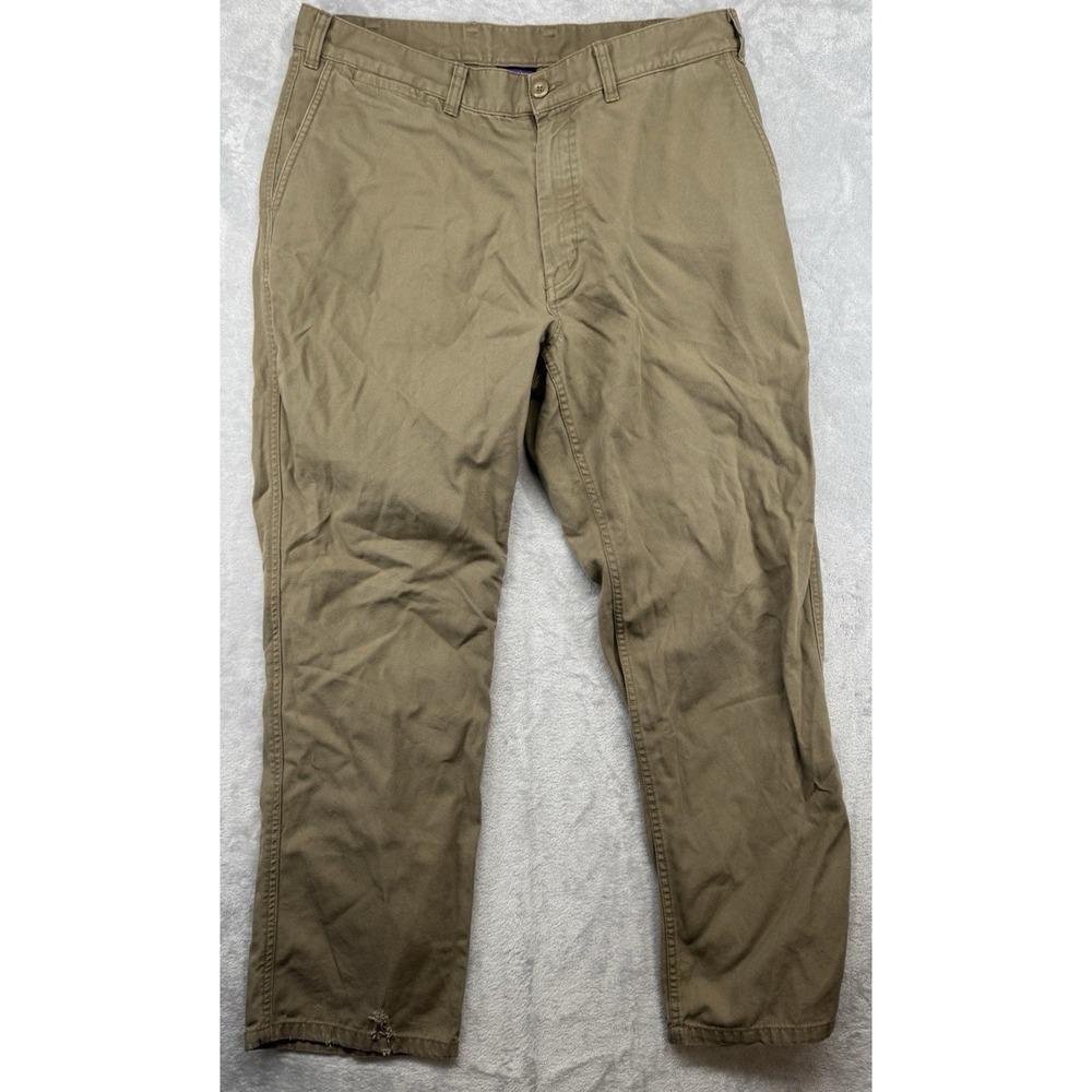 Patagonia Organic Cotton Work Wear Khaki Chino Pants Men's 36x29 (Short) READ